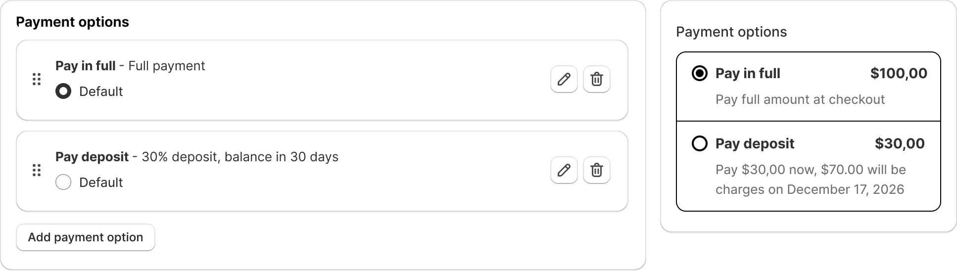 K1 Pre-Order v2.0 - Split Payments & Deposits – Revolutionary payment flexibility for pre-orders