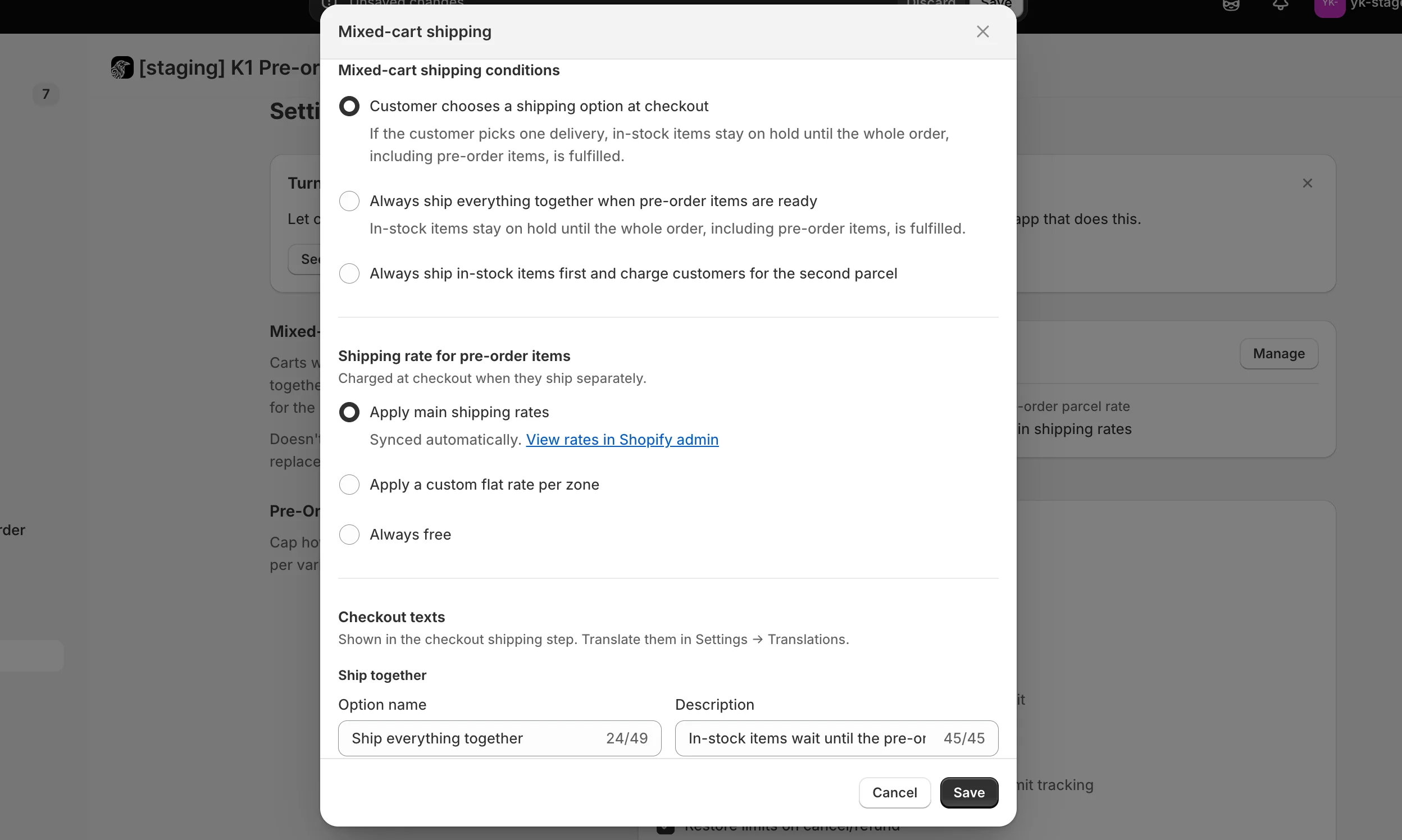 K1 PreOrder v2.32 - Mixed-Cart Shipping Costs – Stop losing money when pre-order and in-stock items need separate deliveries