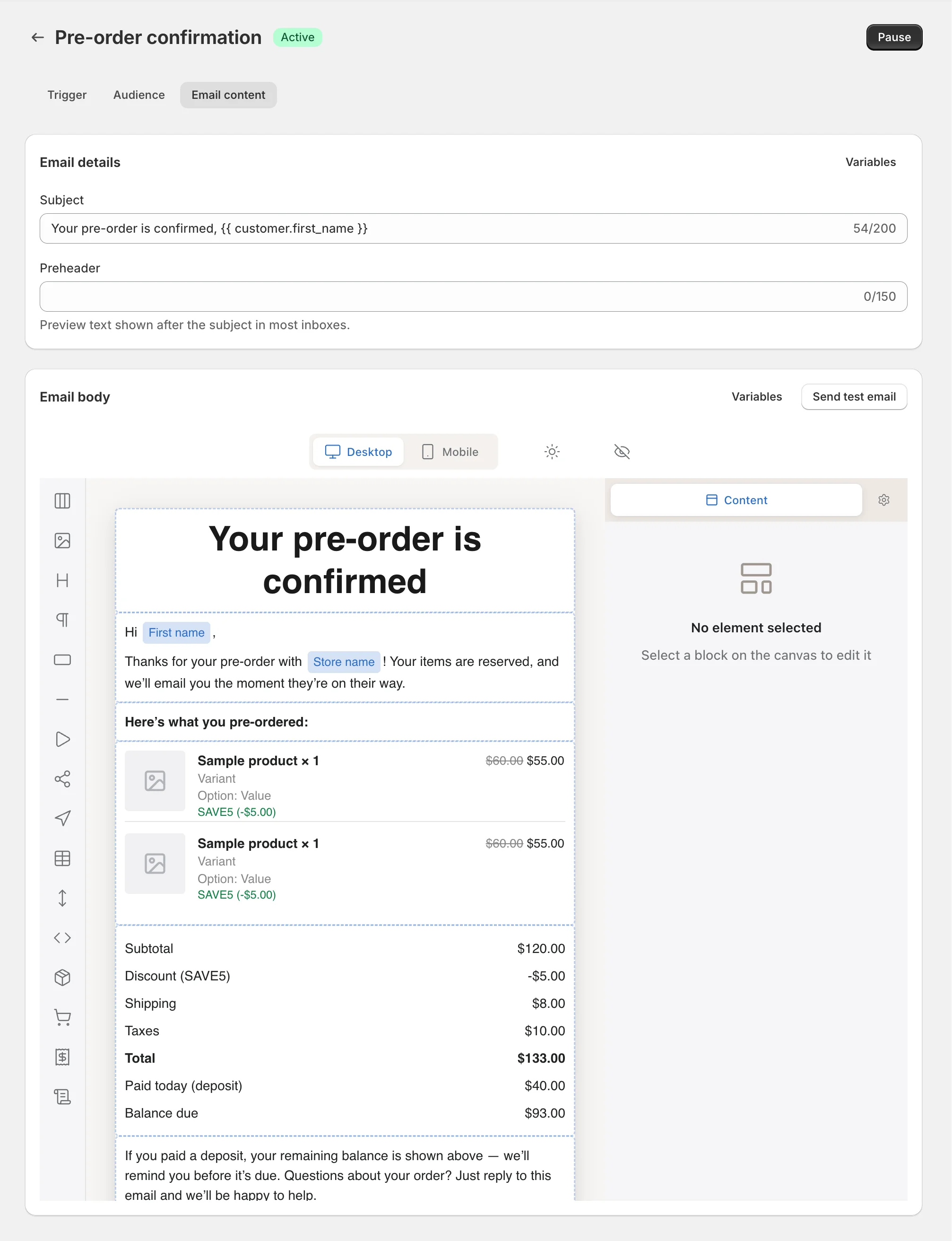 K1 Pre-Order v2.21 - Custom Email Notifications – Send branded, automated emails for every pre-order moment
