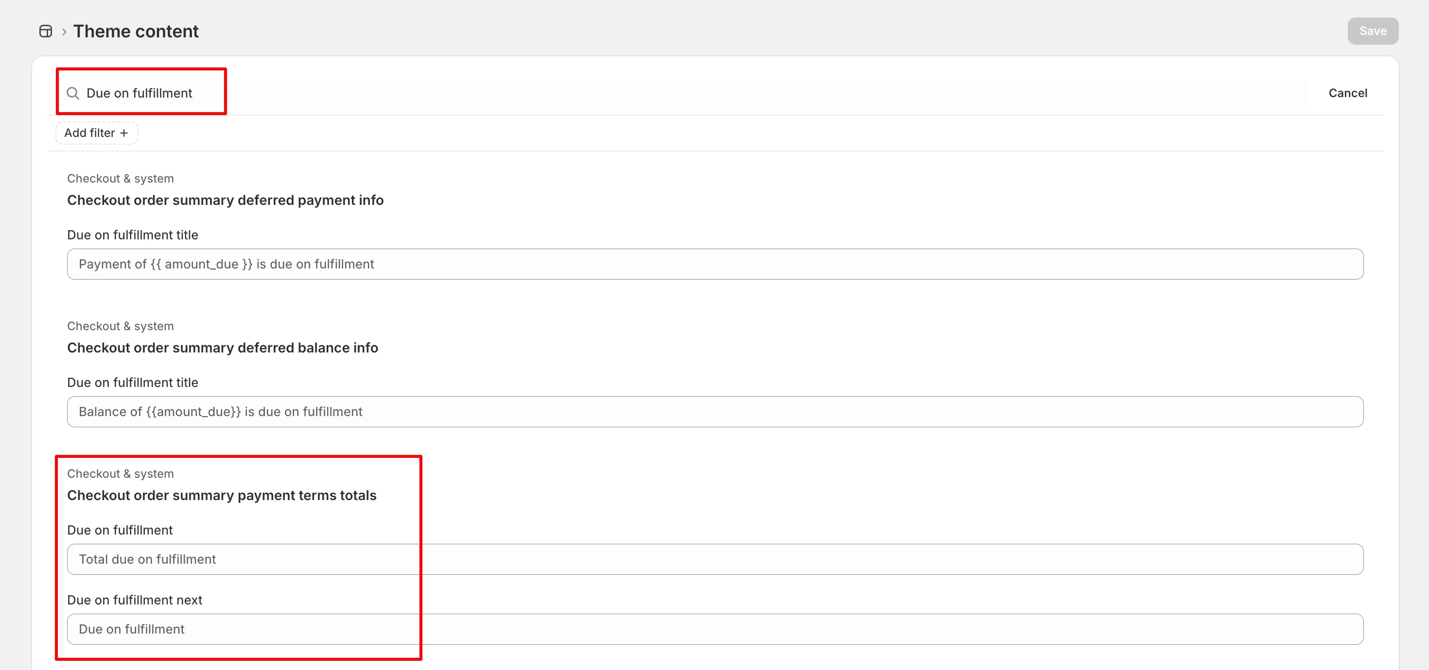 Editing Due Date and Deposit Text on Your Theme - Image 5