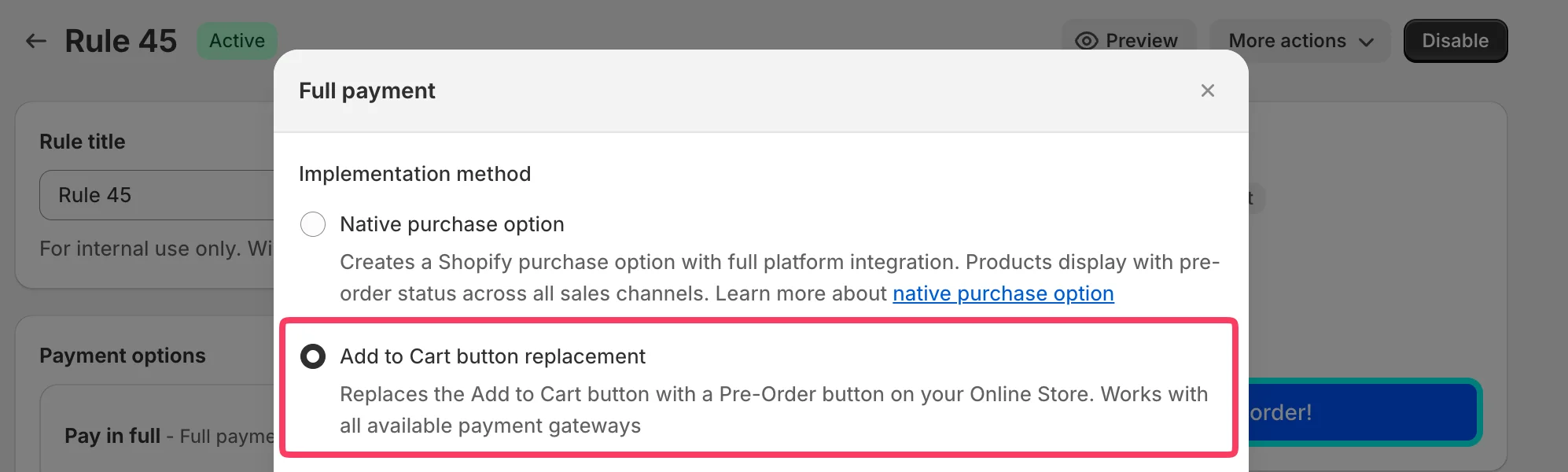 Native Purchase Options at Shopify - Image 4